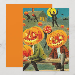 Vintage Halloween Pumpkin Head Thieves