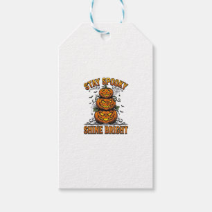 Vintage Halloween Pumpkin Spooky Bright Shirt Desi Gift Tags