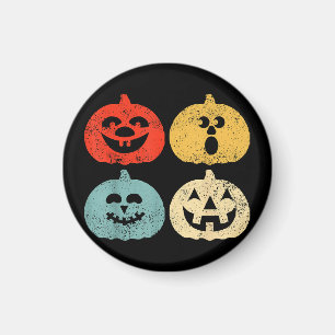 Vintage Halloween Pumpkin Women, Men, Kids, Funny Magnet