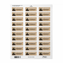Vintage Halloween Return Address Labels – Haunted
