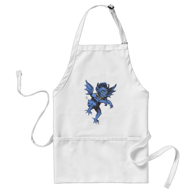 Vintage Halloween, Scary Evil Gargoyle Demon Standard Apron (Front)