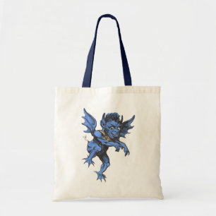 Vintage Halloween, Scary Evil Gargoyle Demon Tote Bag
