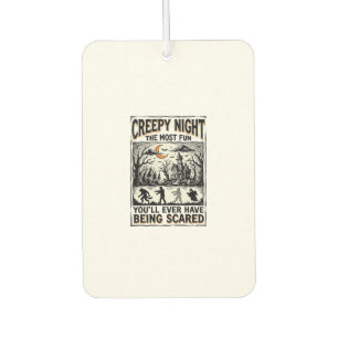 Vintage Halloween Scary Fun Horror Shirt Design_1 Air Freshener