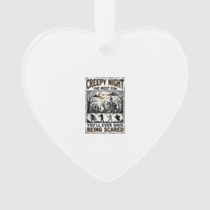 Vintage Halloween Scary Fun Horror Shirt Design_1 Ornament