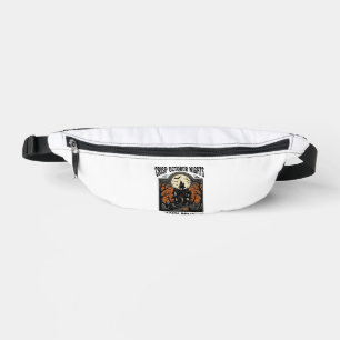 Vintage Halloween Shirt With Haunted October Night Fanny Pack