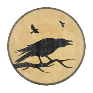 Vintage Halloween Silhouette Design Cutting Board