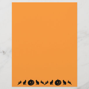 Vintage Halloween Silhouette Stationery