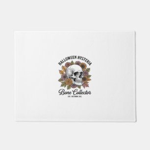 Vintage Halloween Skull Bone Collector Shirt Desig Doormat