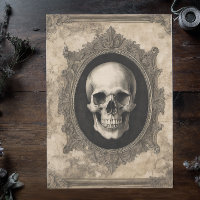 Vintage Halloween Skull
