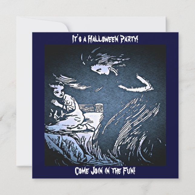 Vintage Halloween Spirit Invitation (Devant)