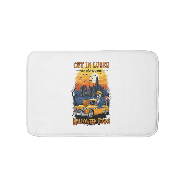 Vintage Halloween Spook Show Bath Mat (Front)