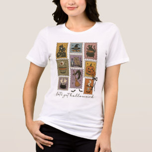 Vintage Halloween Stamp Tri-Blend Shirt