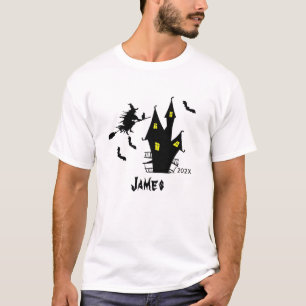 Vintage Halloween Style   Custom Name Stylish T-Shirt