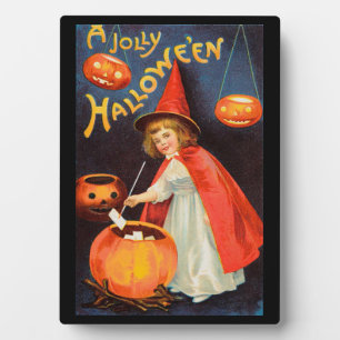 Vintage Halloween Tabletop Plaque