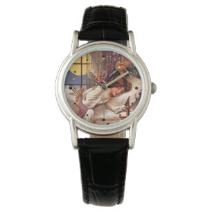 Vintage Halloween Time Faeries and Sleeping Girl Watch
