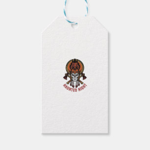 Vintage Halloween Warrior Engraving Graphic for Wh Gift Tags
