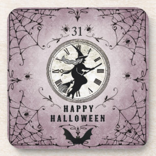 Vintage Halloween Witch coasters