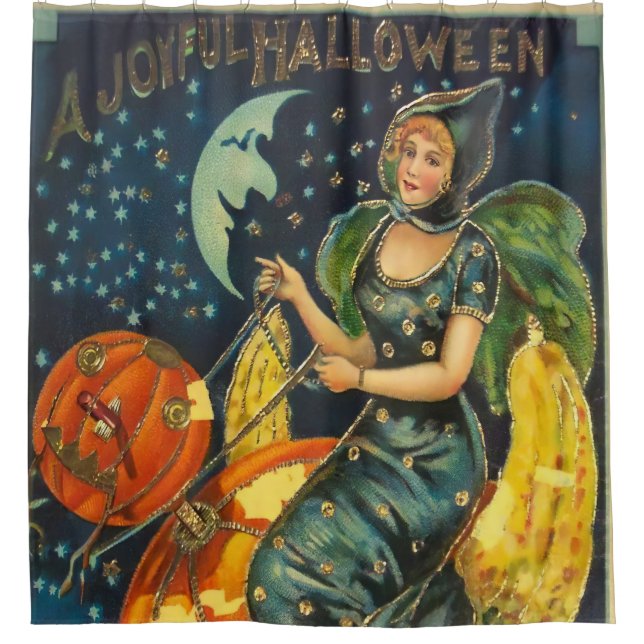 Vintage Halloween Witch Poster (Front)