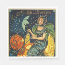 Vintage Halloween Witch Poster