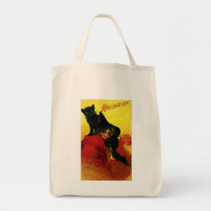 Vintage Halloween Witch Tote Bag