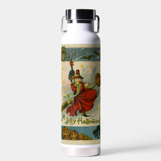 Vintage Halloween Witch Water Bottle