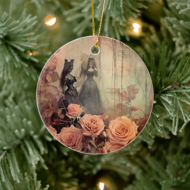Vintage Halloween Witchcraft (10) Ceramic Ornament (Tree)