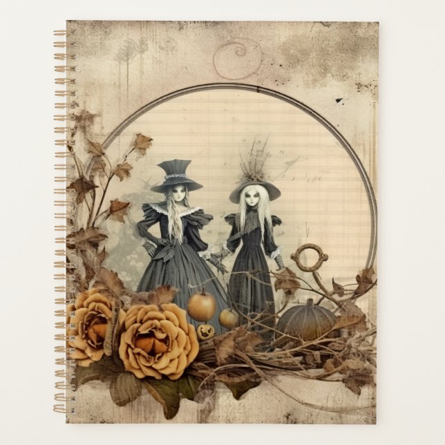 Vintage Halloween Witchcraft (12) Planner (Front)