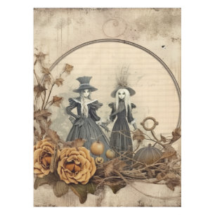 Vintage Halloween Witchcraft (12) Tablecloth