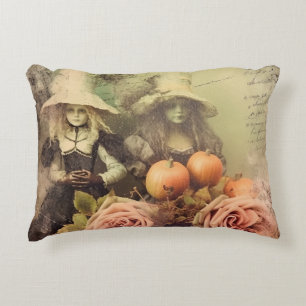 Vintage Halloween Witchcraft (1) Accent Pillow