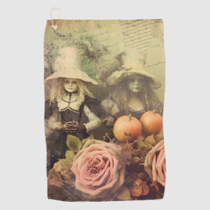 Vintage Halloween Witchcraft (1) Golf Towel