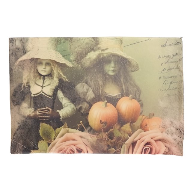 Vintage Halloween Witchcraft (1) Pillowcase (Front-Left)