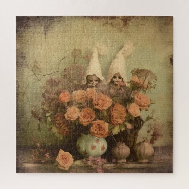 Vintage Halloween Witchcraft (2) Jigsaw Puzzle (Vertical)
