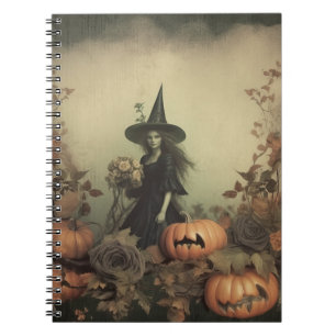 Vintage Halloween Witchcraft (3) Notebook