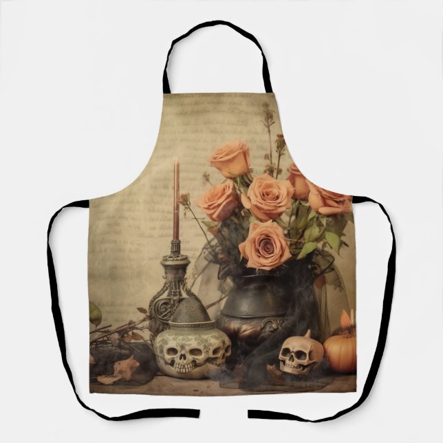Vintage Halloween Witchcraft (4) Apron (Front)