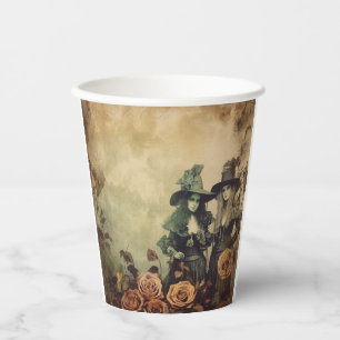 Vintage Halloween Witchcraft (7) Paper Cups