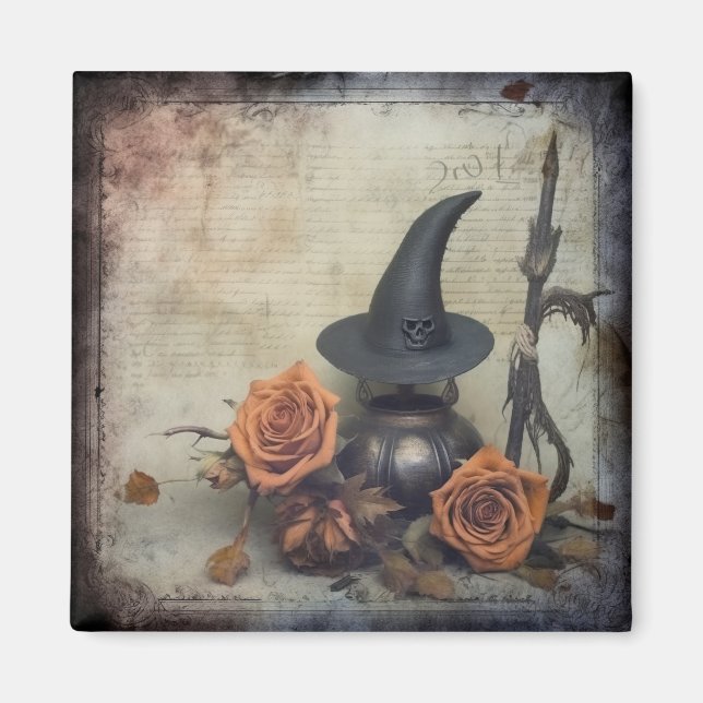 Vintage Halloween Witchcraft (8) Magnet (Front)