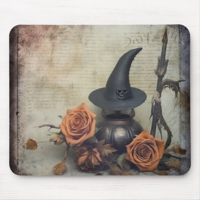 Vintage Halloween Witchcraft (8) Mouse Pad (Front)