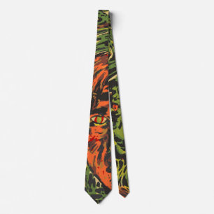 Vintage Halloween Zombies, Grafitti Street Art Tie