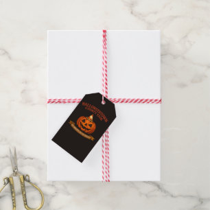 Vintage Halloweentown County Fair Retro Pumpkin Gift Tags