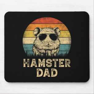 Vintage Hamster Dad Hamster Lovers Daddy Father#39 Mouse Pad