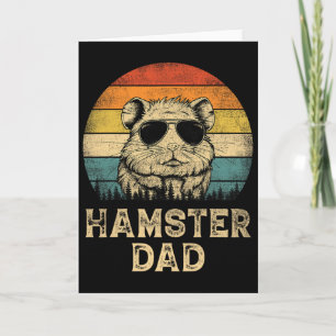 Vintage Hamster Dad Hamster Lovers Daddy Father&# Card