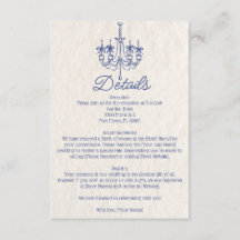 Vintage Hand Drawn Chandelier Wedding Details