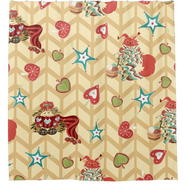 Vintage hand drawn christmas seamless pattern vint (Front)