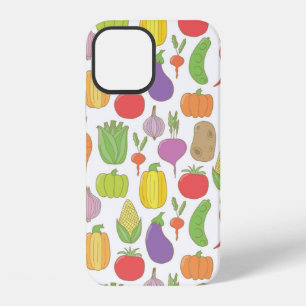 Vintage hand drawn doodle seamless background with iPhone 12 case