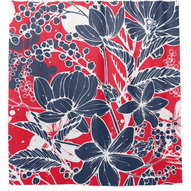 Vintage Hand-Drawn Flowers, Elegant Pattern. (Front)