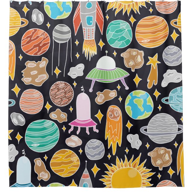 Vintage hand drawn seamless pattern with doodle sp (Front)