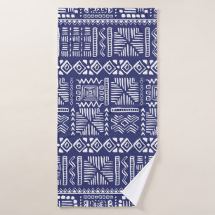 Vintage Hand Drawn vintage Ethnic Style Seamless P Bath Towel