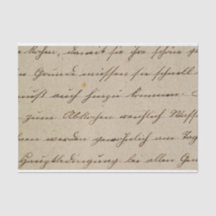 Vintage Hand Writing Script Typography Antique Tissue Paper