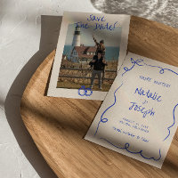 Vintage Hand Written Unique Modern Photo Wedding