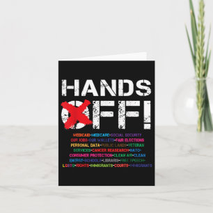 Vintage Hands Off Protest My Social Security Medic Card